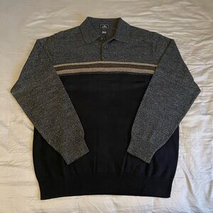Dockers Charcoal and Black Men's Sweater